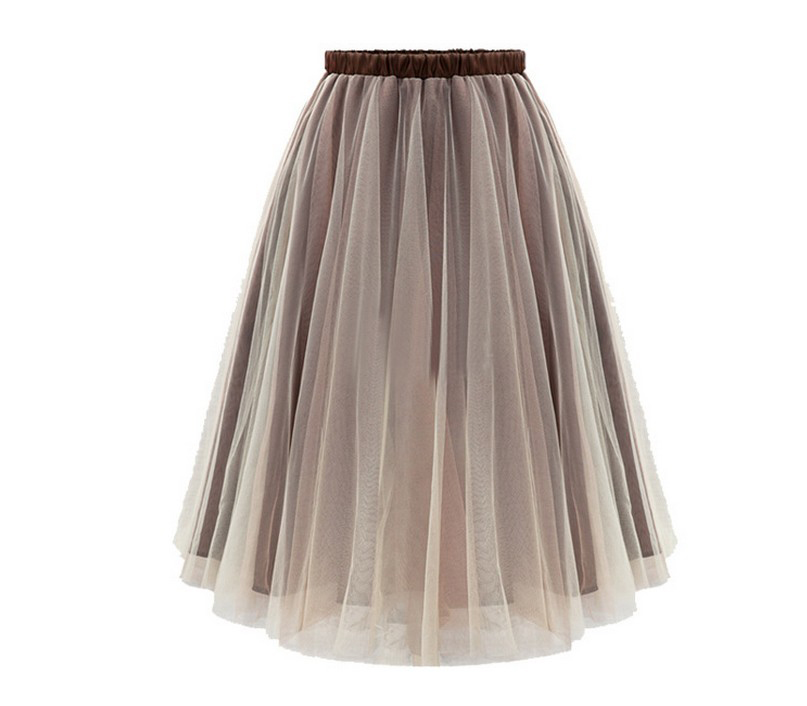 F2495 Layered Maxi Mesh Tulle Petticoat Tutu Skirts